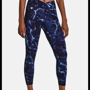 Under Armour Project Rock Crossover Let’s Go Blue Printed Leggings 3X